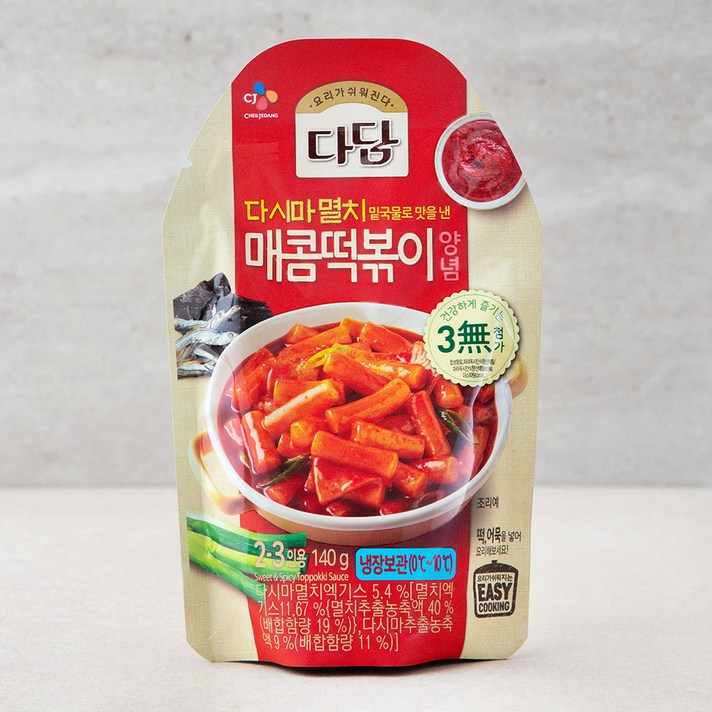 다담 매콤떡볶이 양념, 140g, 1개