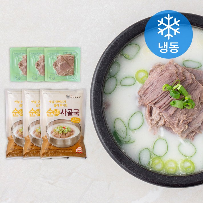 신선설농탕 순사골국 (냉동), 550g, 3개