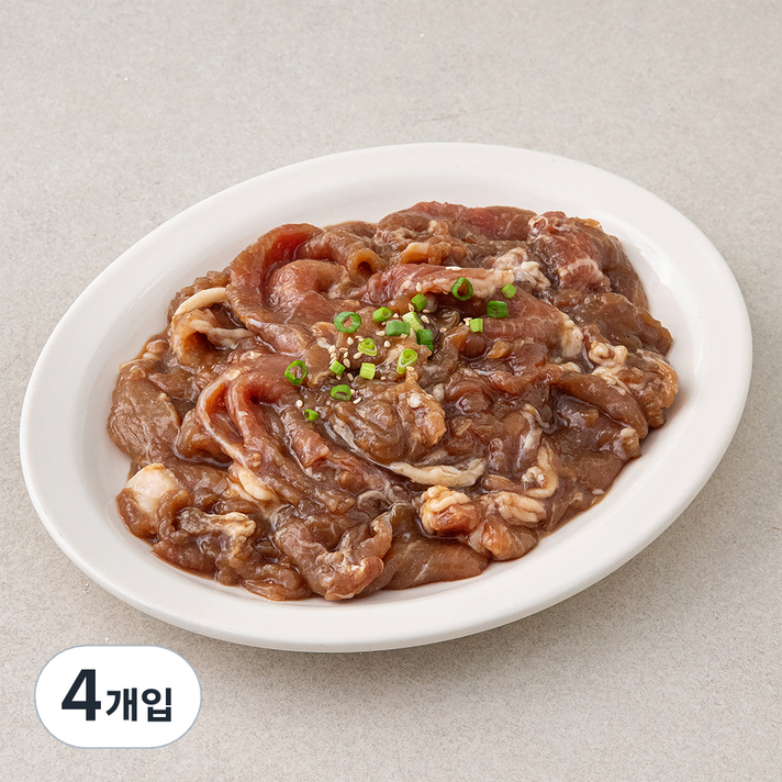 딜리조이 제주산 흑돼지로 만든 불고기 (냉장), 600g, 4개입