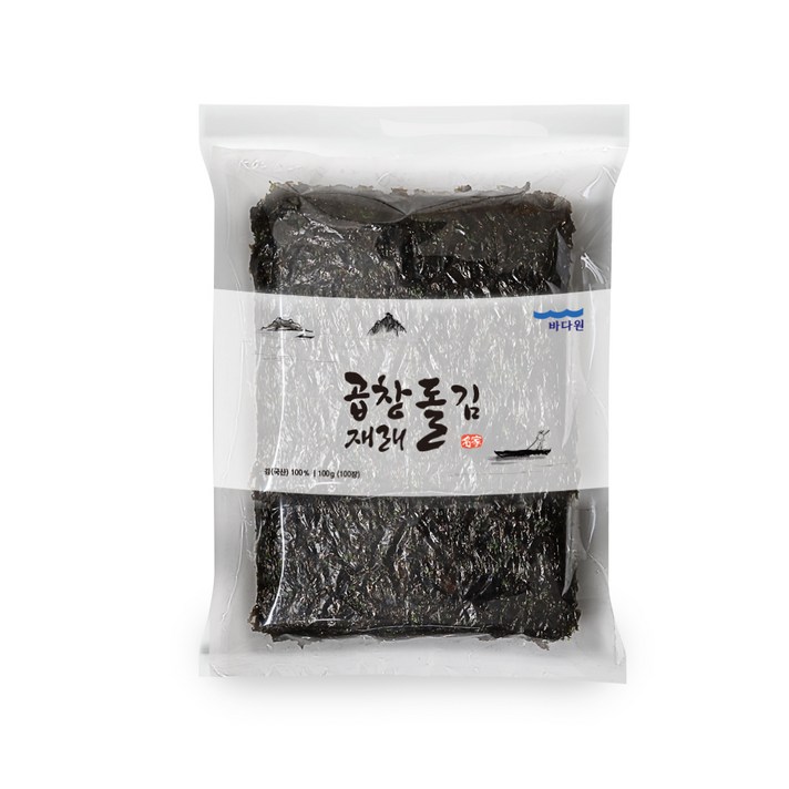 바다원 곱창 재래 돌김 100p, 1개, 180g