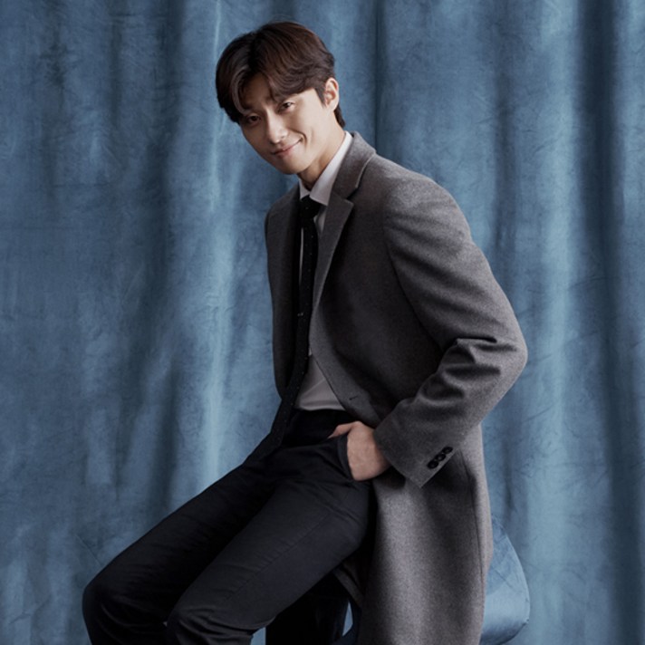 지오지아 남성용 캐시미어 블렌드 체스터 코트 AEB4CG1101
