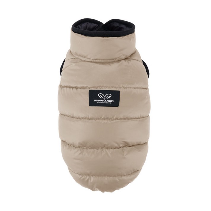 퍼피엔젤 강아지 AIR2 패딩 조끼 Regular PA-OW540, 89 Beige