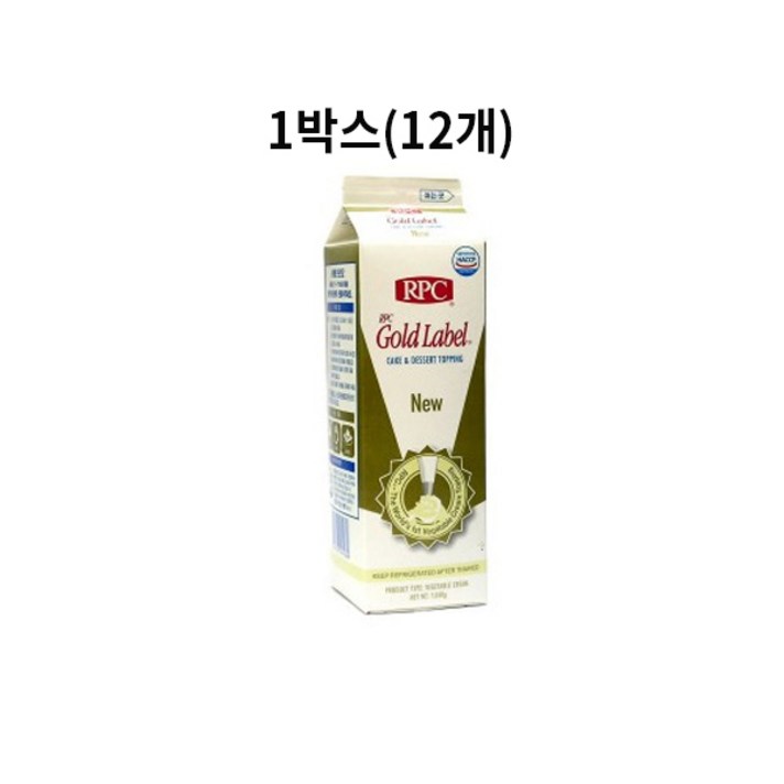 골드라벨생크림 -NEW(식물성가당)-1030g(1박스-12개), 1개, 1030g