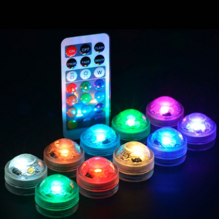 비상 미니 무선 3cm LED 건전지 전구 조명 무드등 피규어 장식장 실바니안 콩지래빗 (조명5개+리모컨1개 셋트), 3cm(조명5개+리모컨1개)셋트