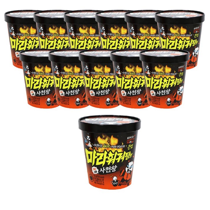 MDS)사천왕 마라탕면 마라훠궈면, 사천왕 마라훠궈탕면 12개(한박스)