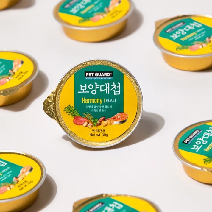 보양대첩 강아지 전연령용 하모니 캔 30g, 연어와 참치, 8개