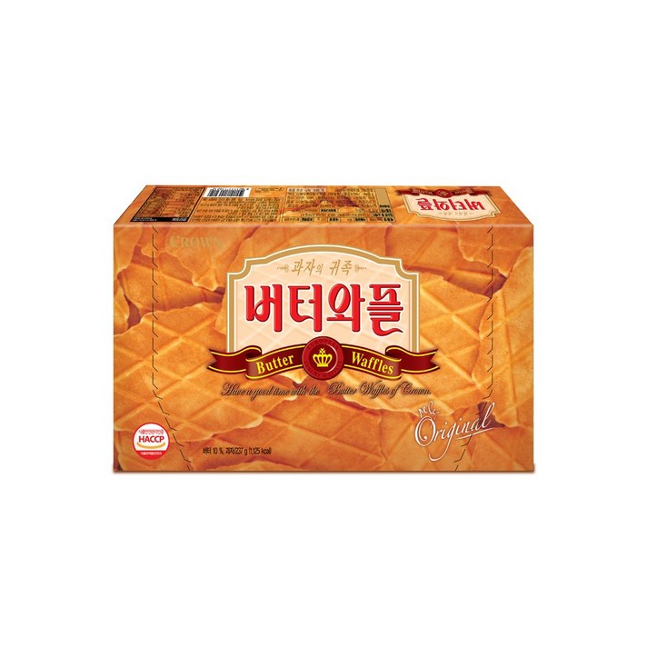 크라운제과 버터와플, 237g, 12개