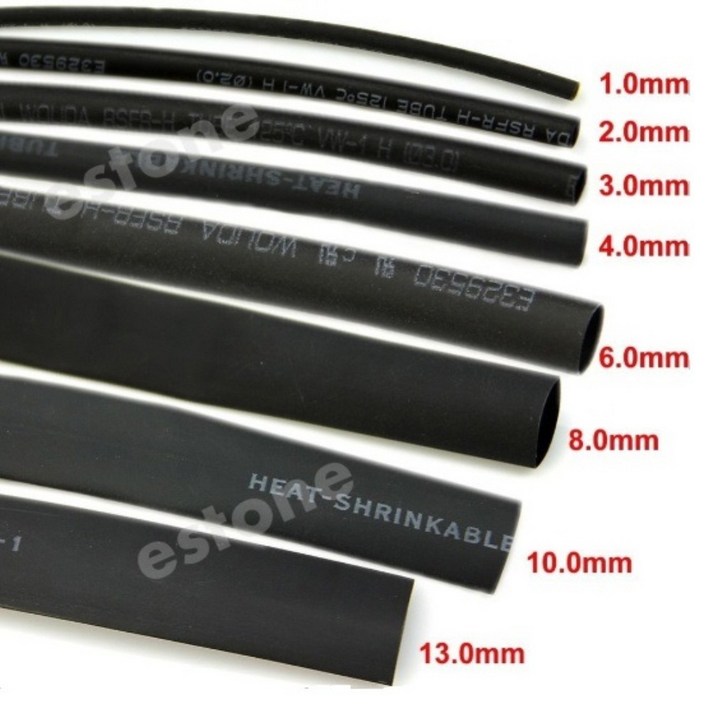 DIY 수축 튜브 수축필름 직경1mm - 15mm 1M 단위, 1개, 2mm