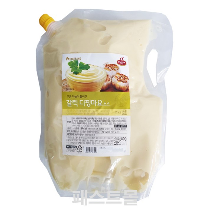 쉐프원 갈릭디핑 마요소스, 1개, 2kg