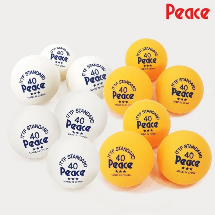 피스 탁구공 3성 12PCS, 오렌지, 1개, 1개