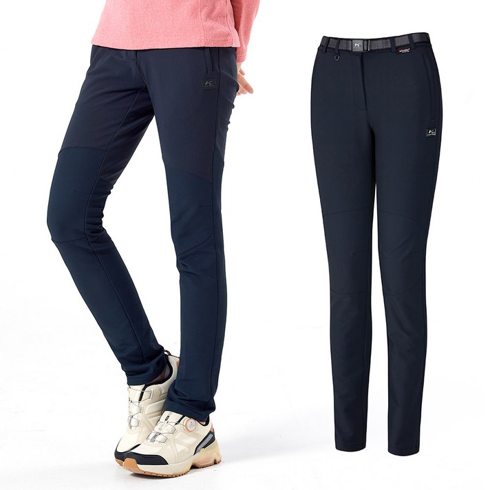 콜핑 1594PK658W 쉘러 드라이스킨 기능성 방풍 보온 여자 겨울 등산 기모바지