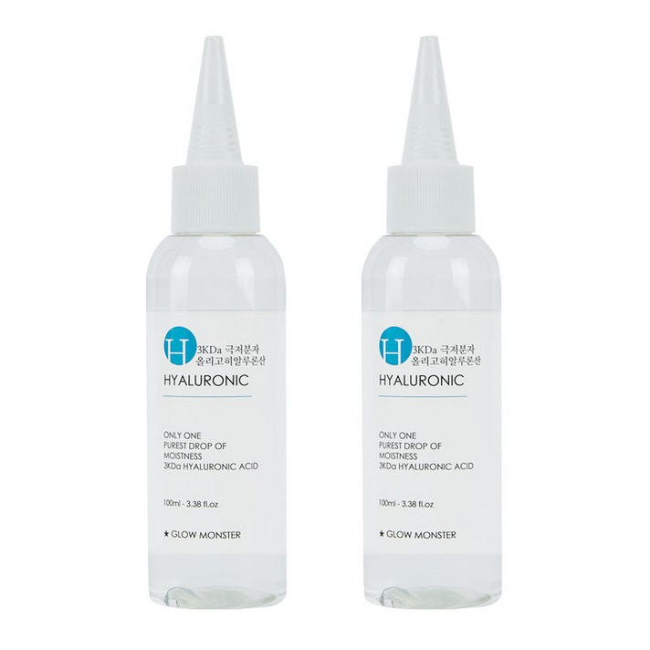 글로우몬스터 3KDa 극저분자 올리고 히알루론산 2% 원액, 100ml, 2개