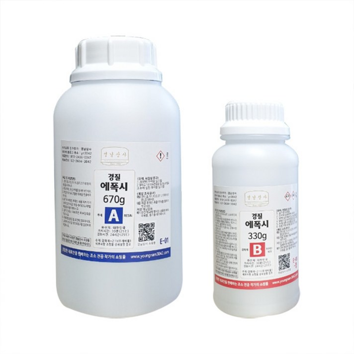 투명 에폭시 1kg/EPOXY 레진 공예 수지 접착제/경질, 투명에폭시 1kg/경질
