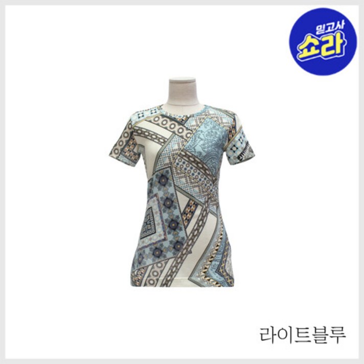 (에트로) 페이즐리 티 블라우스