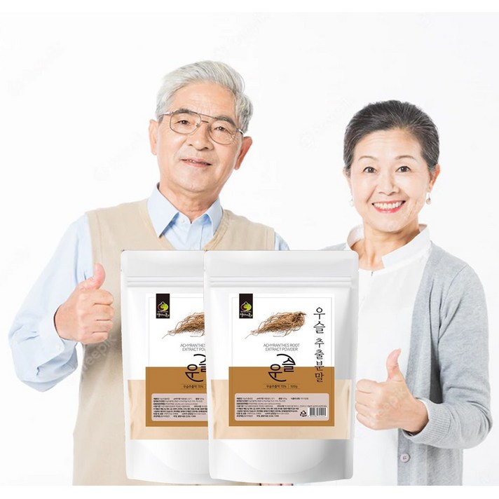 엄마의손 100% 국산 우슬추출분말 대용량, 2개, 500g