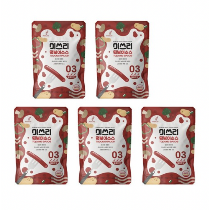 미쓰리 떡볶이소스 03 매콤한 맛, 50g, 30개