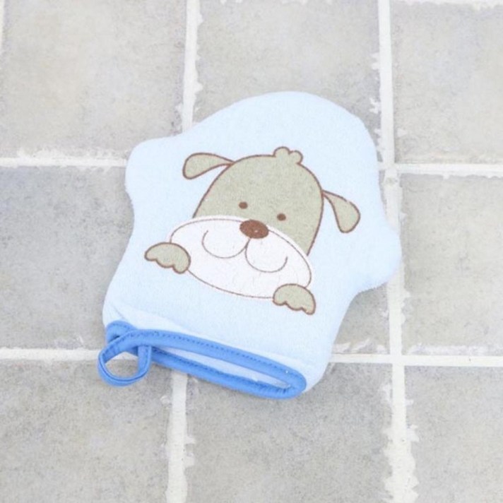 고리달린 부드러운 캐릭터 샤워타올 3개 아기목용용품