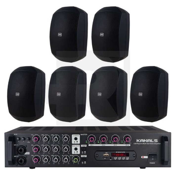 KANALS RE40BKS56 펜션 외부 방수스피커 5인치 검정