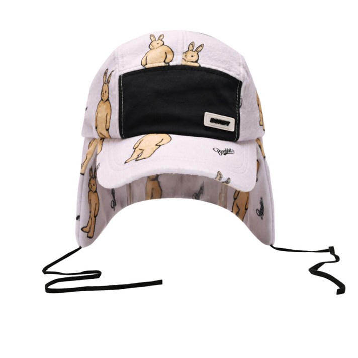 비에스래빗 2223 BSRABBIT BR PAT EARFLAP HAT PURPLE 모자 이어플랩 햇 스냅백 볼캡