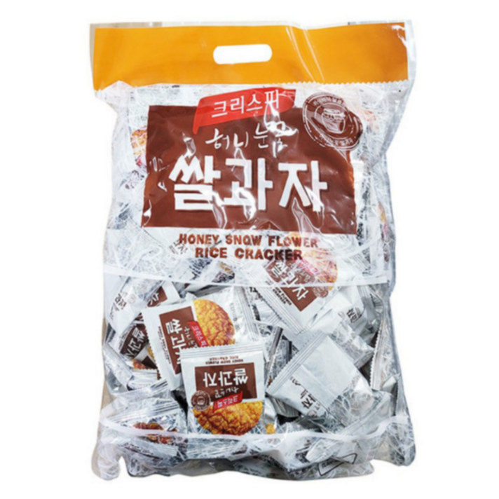 크리스피 허니눈꽃 쌀과자, 1kg, 3개