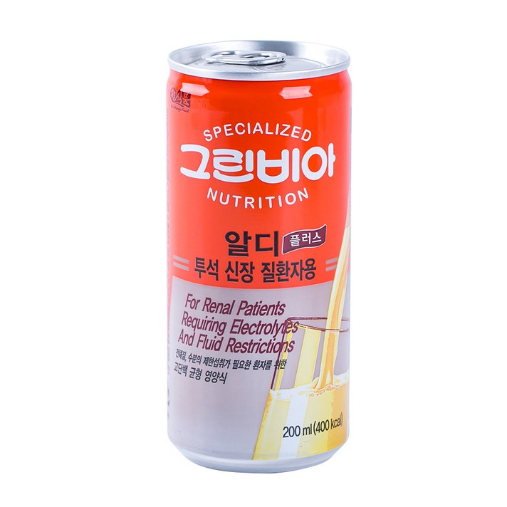 정식품 그린비아 알디플러스 200ml X 10캔/투석 신장 질환용 뉴케어 균형 영양식, 알디플러스(투석용)