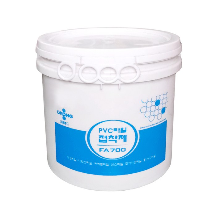 오공 FA700_10 PVC 데코 타일 바닥용 접착제 본드 10kg, 단품