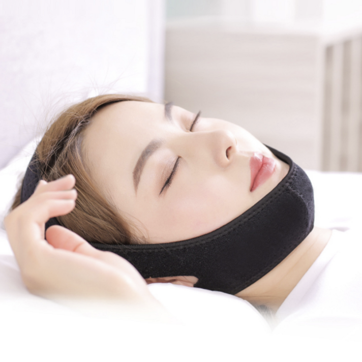 레드에셋 입벌림 방지 밴드 수면 입막음 보조밴드, 블랙, 1개