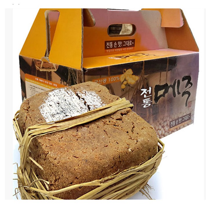전통메주 햇 국산콩 속이 잘뜬 메주2장 4장 고추+대추 증정, 1.5kg, 4장(한말)