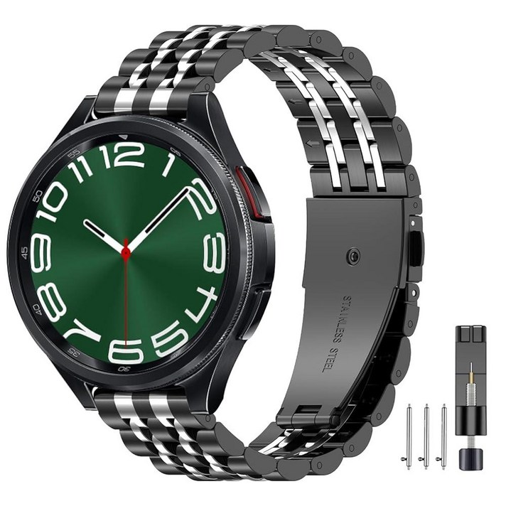EZMVZKU 삼성 갤럭시 워치 5 프로/5/4/4 클래식/액티브 2/워치 3 41mm Amazfit GTS4 미니/GTS4/GTS3용 Garmin Venu 2 플러스/Sq2/, 블랙 실버(신품), 1개
