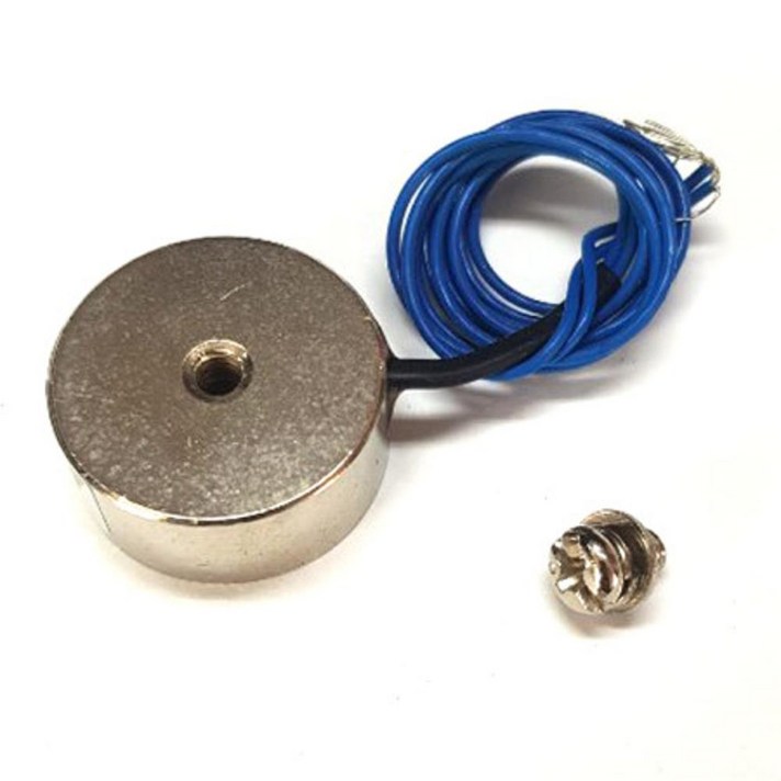 전압 12VDC 8 20 25 45KG 원형전자석 너트형 전자석, 8KG