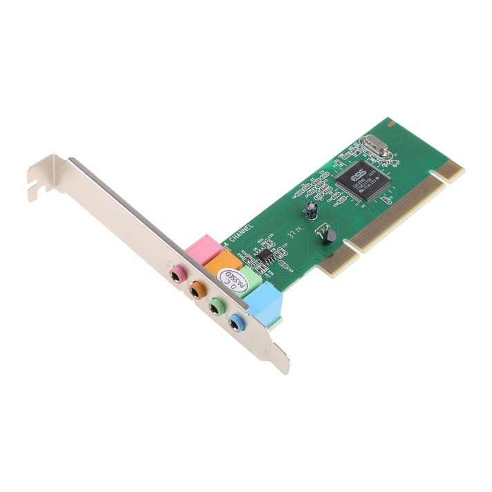 디지털 사운드 카드 PC 내장 PCI-E 8738 스테레오 오디오 5 채널 확장 카드