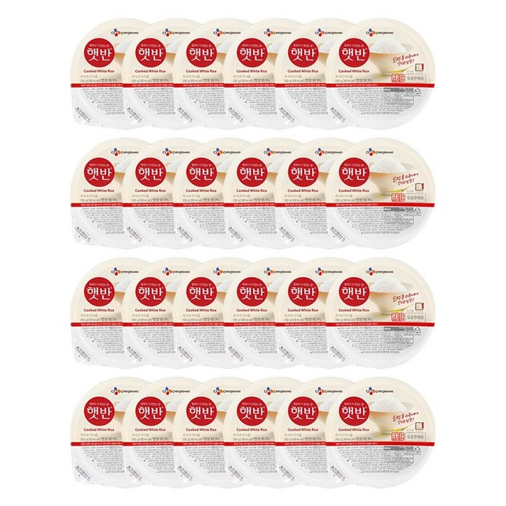 햇반 백미밥, 200g, 24개