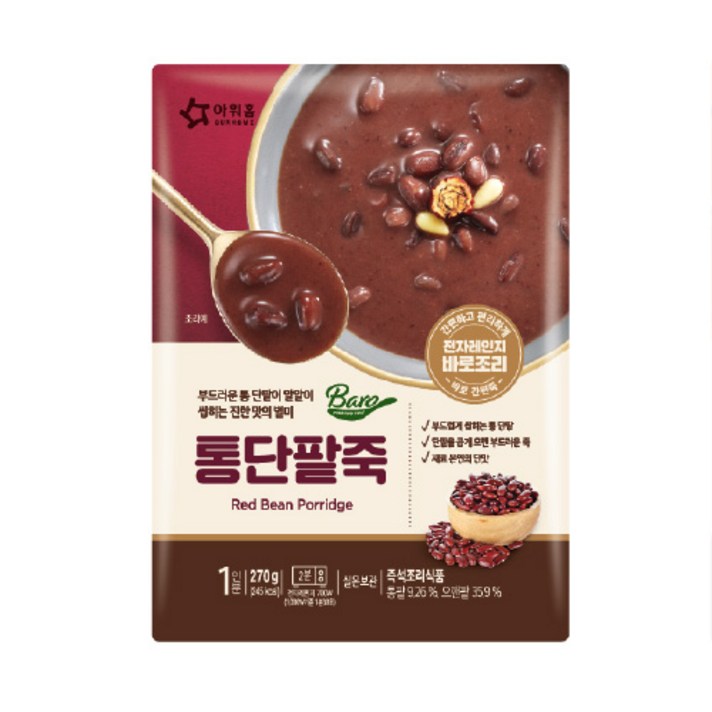 ETW-바로 통단팥죽270g 5입