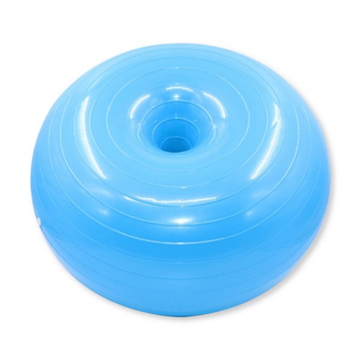 액티브 도넛 짐볼 미니볼 다이어트 짐볼 요가볼 펌프포함 탈구예방 50cm, 블루