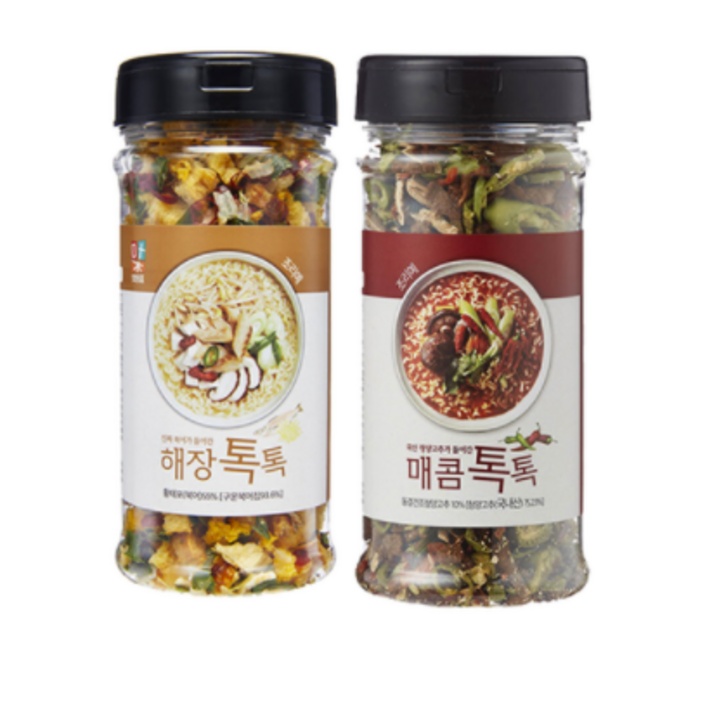 맛침표 국물 요리 조미료 해장톡톡 1개 + 매콤톡톡 1개