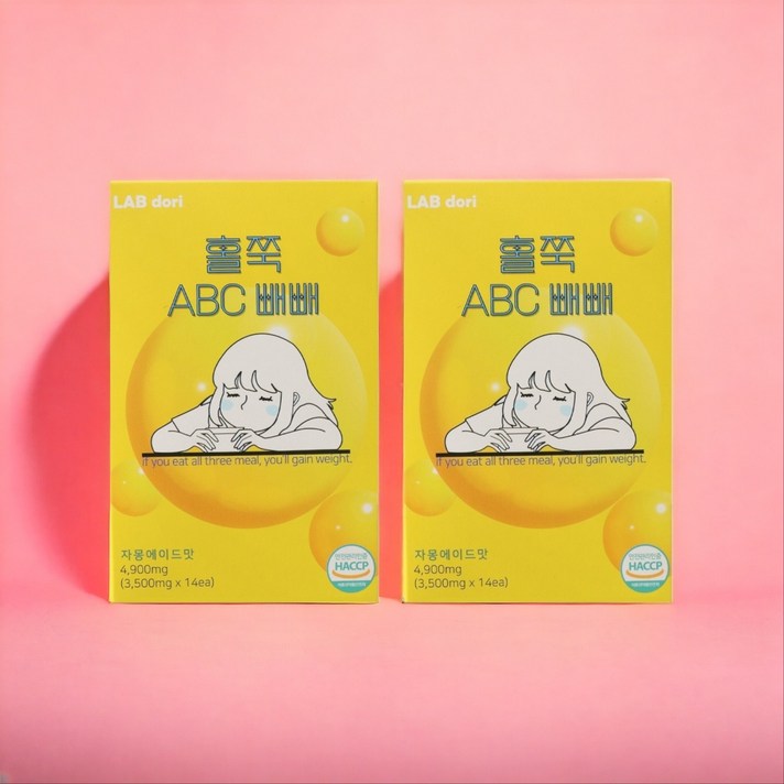 랩도리 홀쭉 ABC 빼빼 클렌즈 빼빼주스 ABC주스 홀쭉 다이어트 ( 보틀증정 ), 2박스, 49g