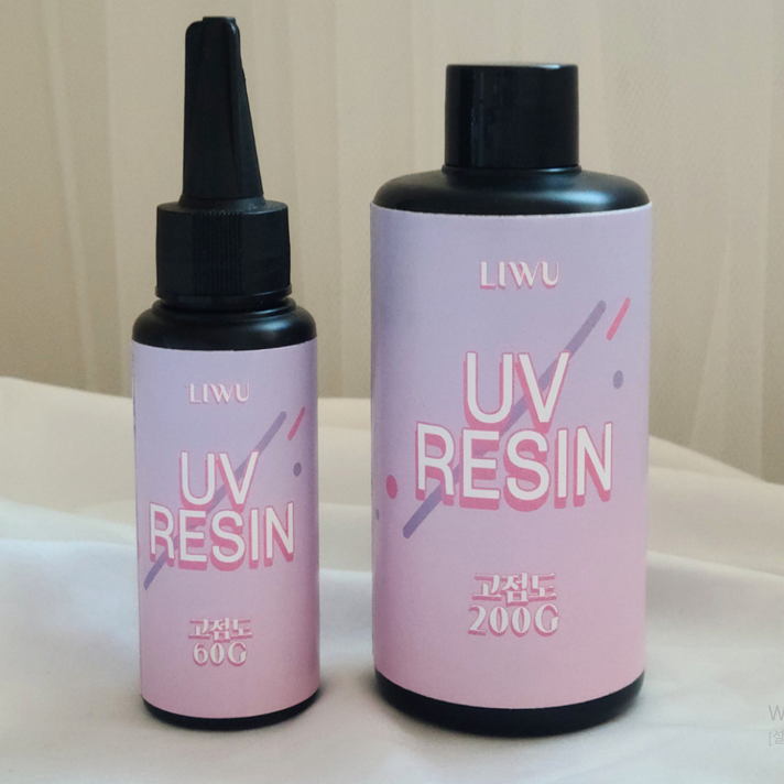 리우 UV레진 아트 레진공예 대용량 용액 고점도, 고점도 60g