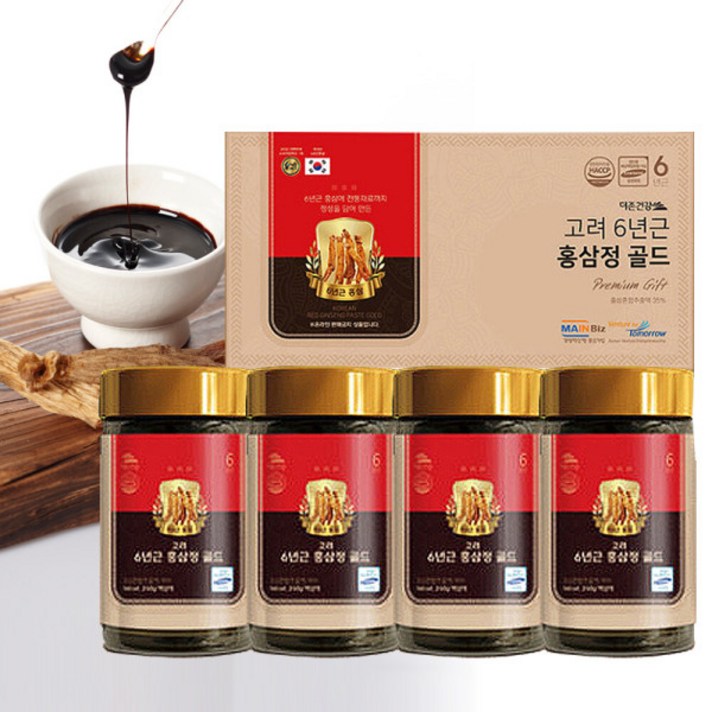 더존건강 고려 6년근 홍삼정 골드 240g 4병 1박스, 960g, 5박스