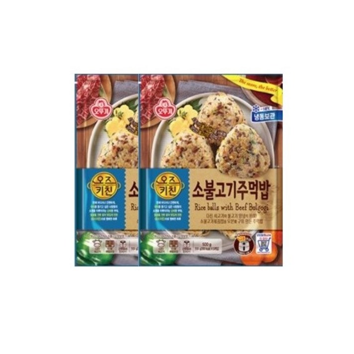 오뚜기 주먹밥 500g X 2개 (택1소불고기게살크래미), 01. 소불고기 주먹밥 X 2개
