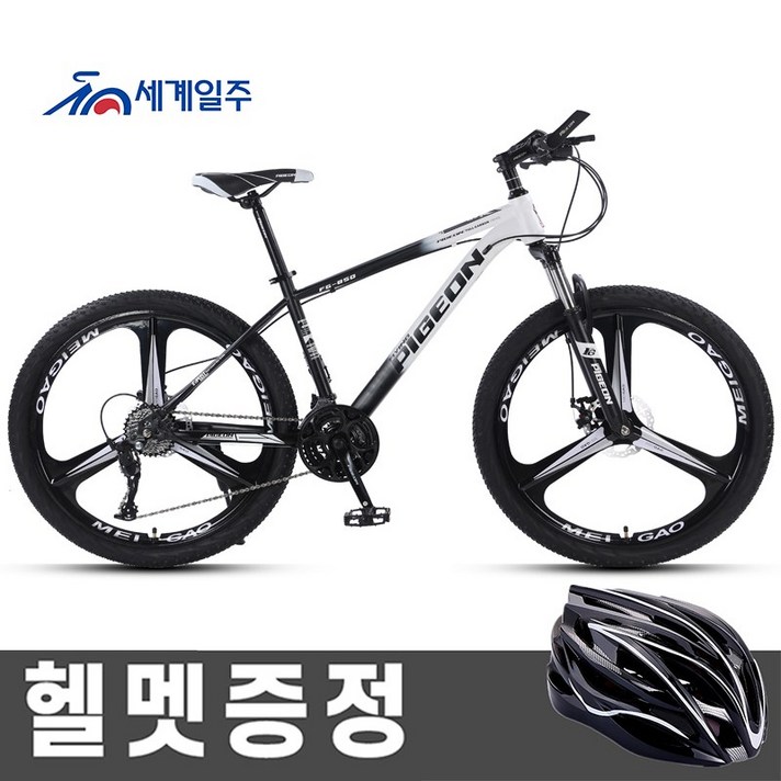 세계일주 MTB 자전거 24단 90% 완조립 배송 기계식디스크브레이크, 168cm, H1