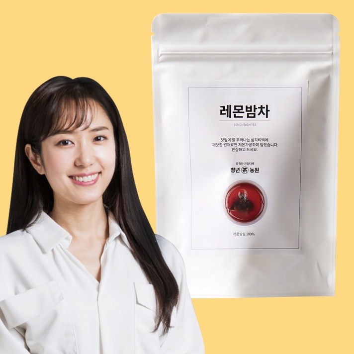 청년농원 저온가공 레몬밤차 삼각티백, 0.7g, 50개