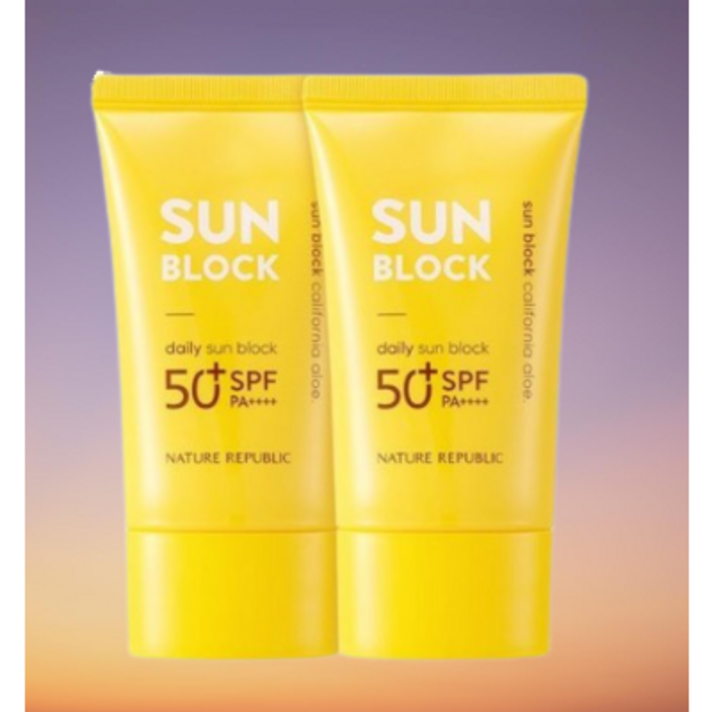 1+1 캘리포니아 알로에 데일리 선크림선블럭 SPF50+ PA++++ 57ml, (1+1)캘리포니아 알로에 데일리