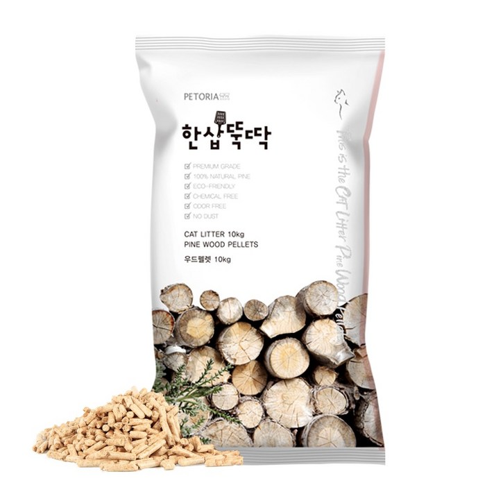 펫토리아 한삽뚝딱 고양이 모래, 12.우드펠렛 10kg