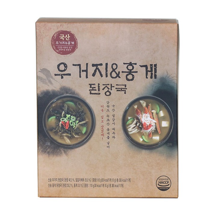 신송 우거지 홍게 된장국 10g x 22팩, 단품