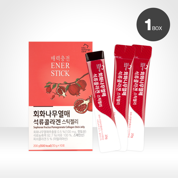 TMS 회화나무열매 석류콜라겐 스틱젤리 10p, 200g, 1개