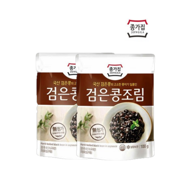 김여사마켓 한끼밥상 밥도둑반찬!!! 종가집 검은콩조림60g 조림류, 2개, 60g
