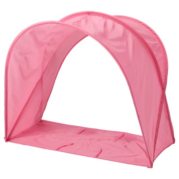 이케아 수플레트 베드텐트 핑크 폭70/80/90x높이80cm, 단품