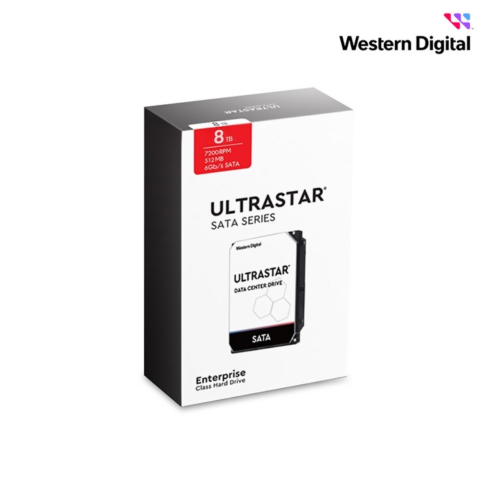 WD ULTRASTAR 8TB DC HC320 패키지 1PACK HDD (SATA3/7200RPM/256MB)