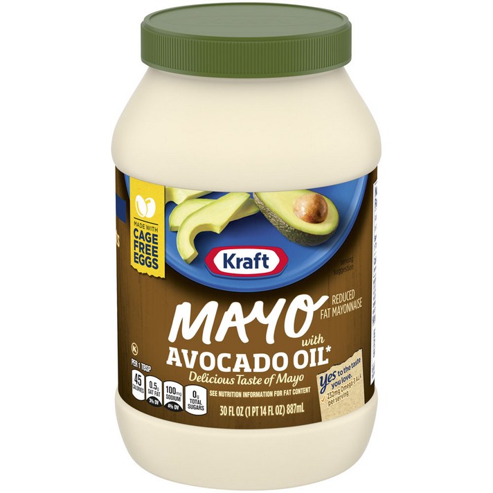 크래프트 마요 아보카도 오일 리듀스드 팻, 1개, 887ml