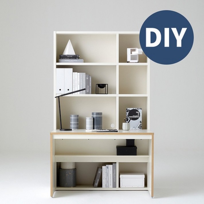 한샘 샘 전면 책상세트 120cm 일반형 DIY(컬러 택1), 색상:메이플(B)